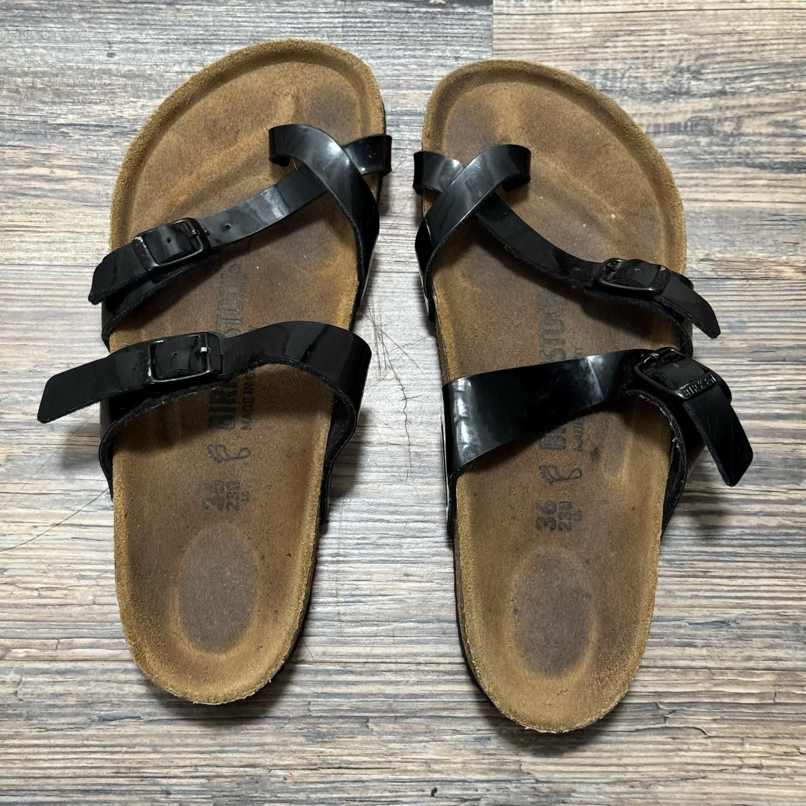 Birkenstock Mayari Black Patent Leather Size 36