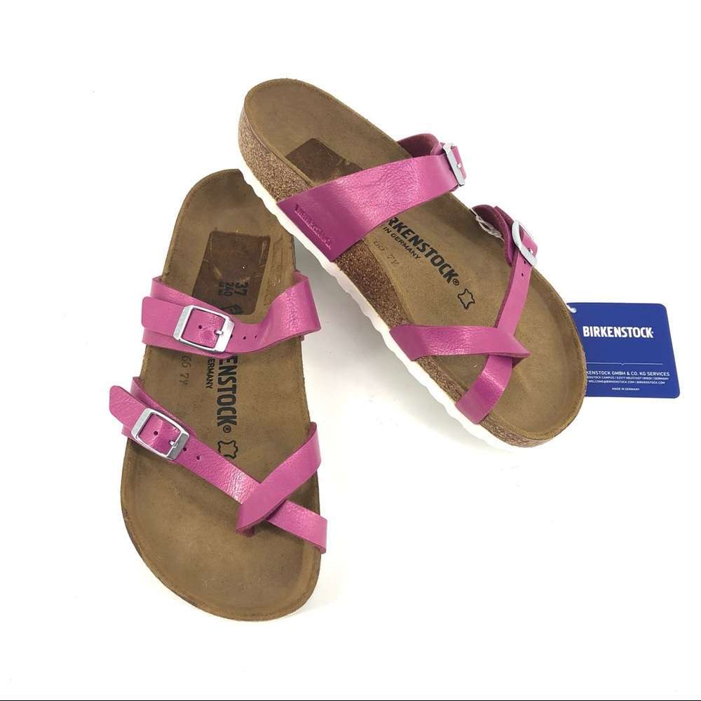 Birkenstock Mayari Magenta Haze Toe Loop Sandals sz 6 Purple