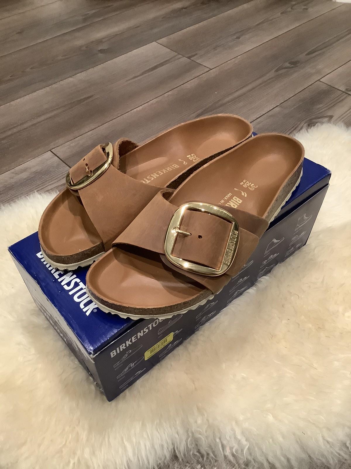 birkenstock madrid big buckle Slides Sandals 39 Narrow WORN ONCE