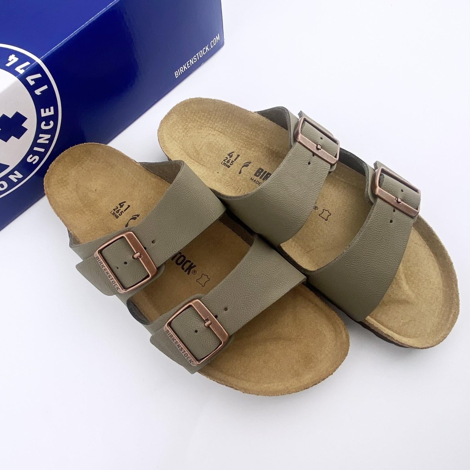 Birkenstock Arizona Stone-Natura Sandals Comfort Leather EU37-45 Men/Women Shoes