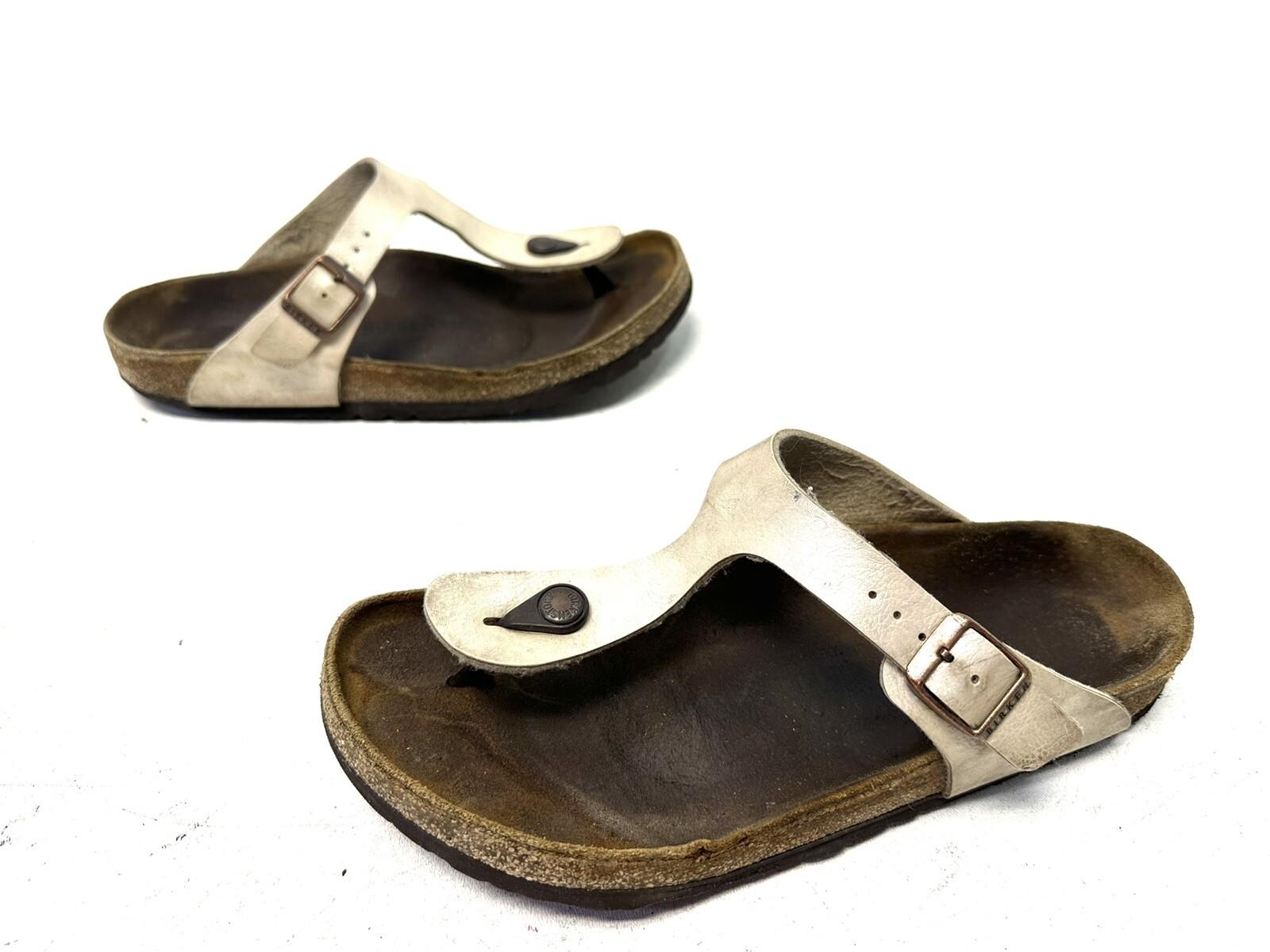 Birkenstock Gizeh Graceful Pearl White Size 40/9 9.5 Women’s Thong Sandals