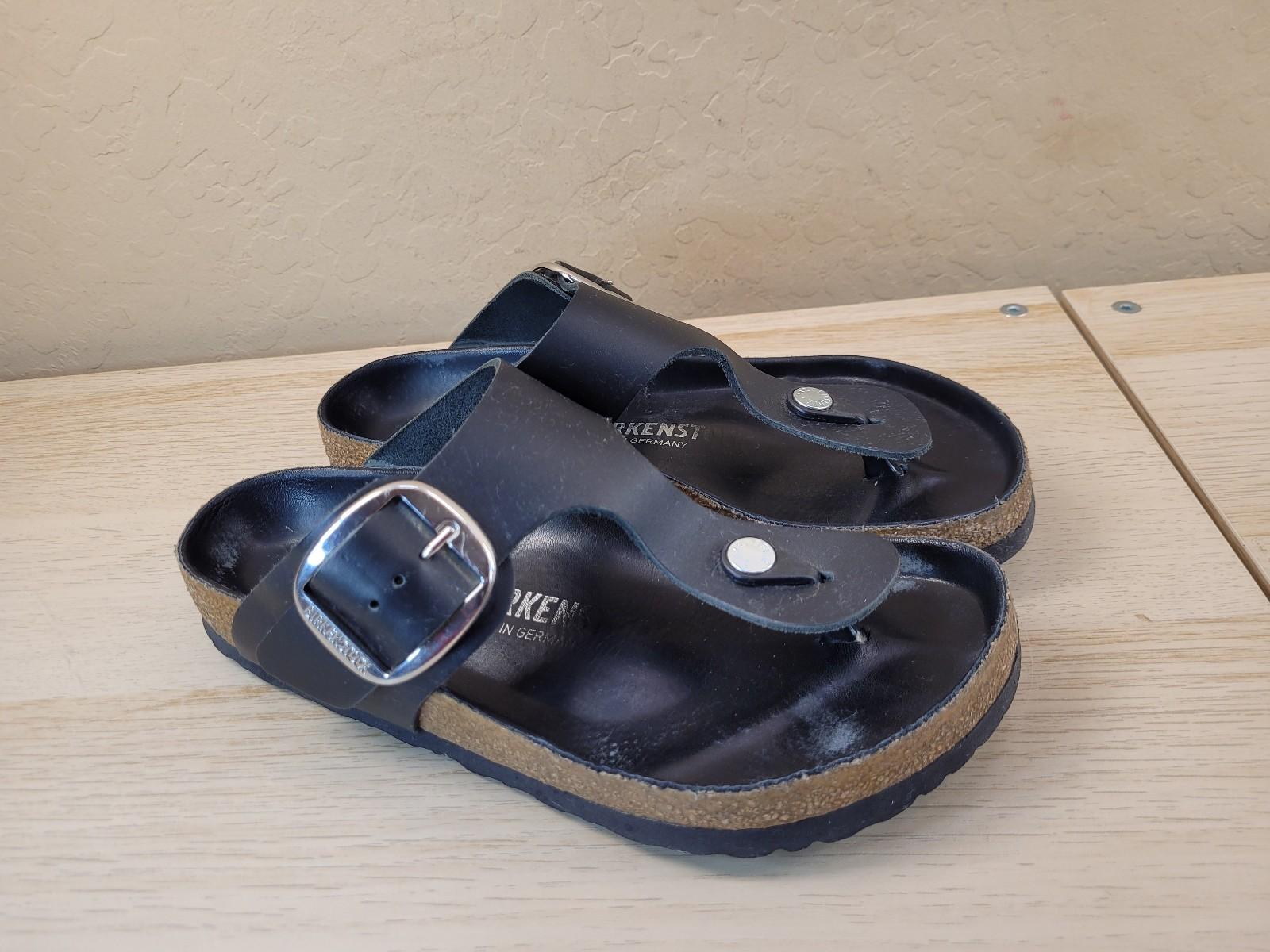 Birkenstock Gizeh Big Buckle Women’s Size 6 US 37 EU Black Sandals