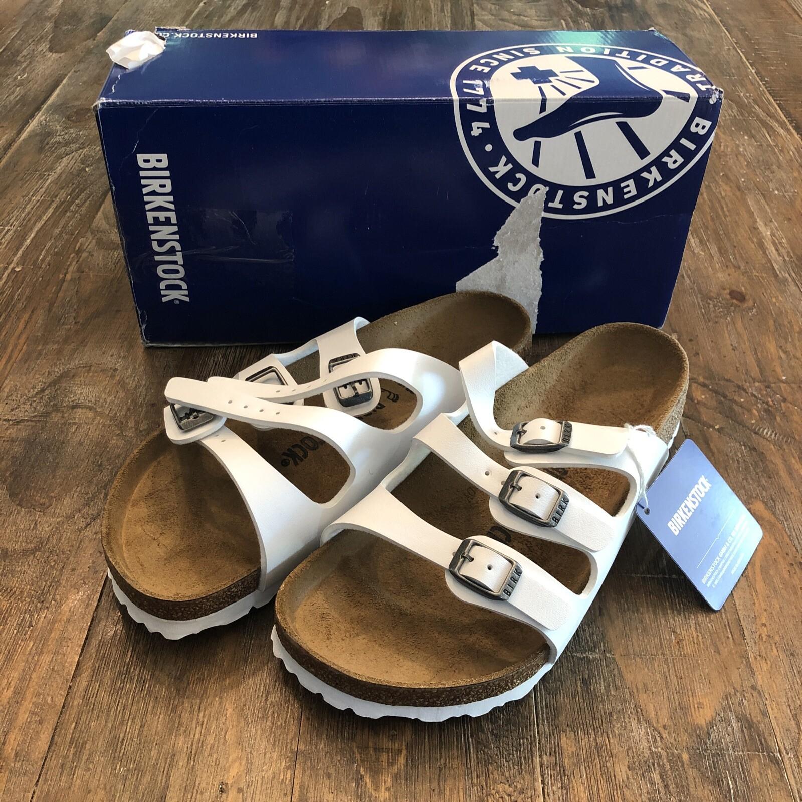 Birkenstock Florida BS Sandals Regular Fit Size 7 White