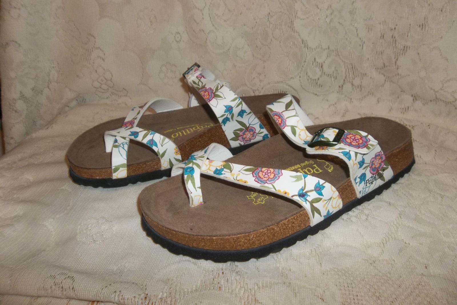 VINTAGE 39 BIRKENSTOCK PAPILLIO SANDALS L 8 M 6 NIB