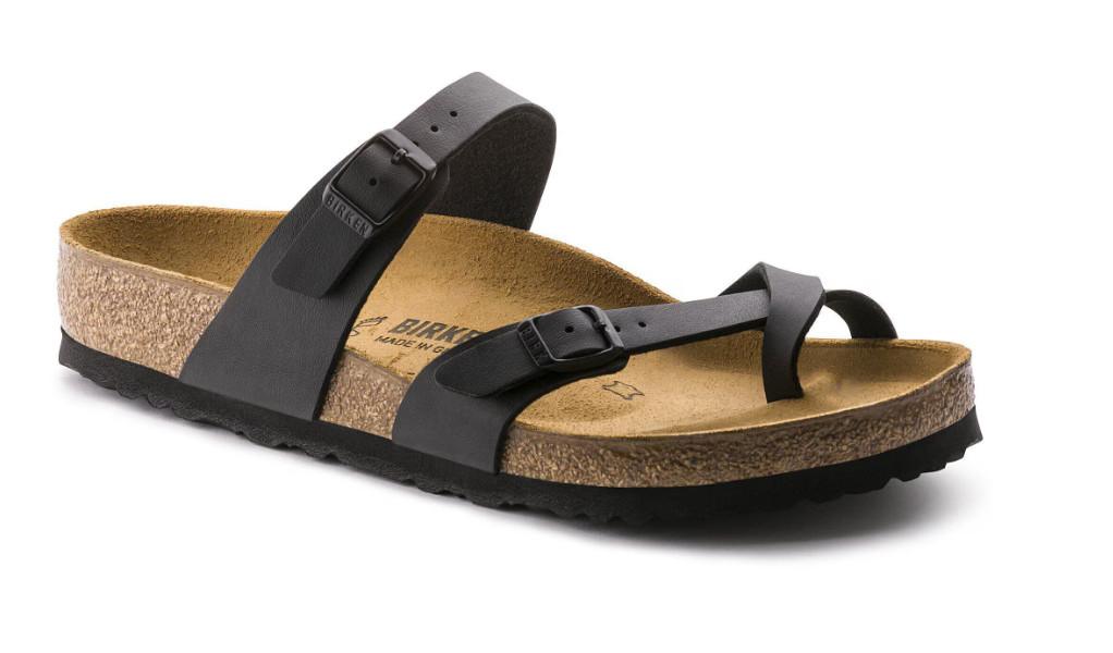 BIRKENSTOCK MAYARI BIRKO-FLOR SANDALS MENS 12 – SIZE: MEN 12 (EU M45) – BLACK