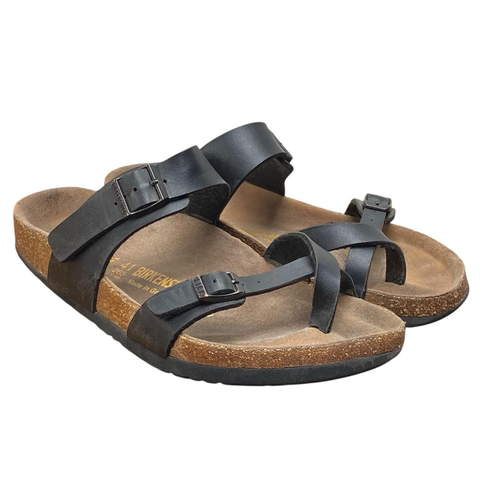 Birkenstock Mayari Black Leather US Sz L10 M8 EU41 (HF24)