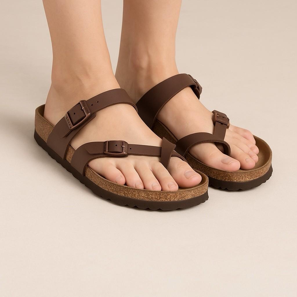 Birkenstock Mayari Sandals Women’s L6 M8 37 Toffee Brown Birko-Flor Boho Comfort