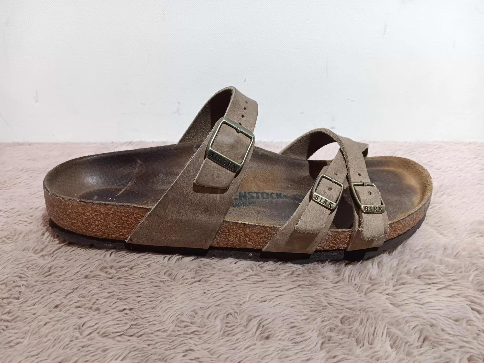 Birkenstock Mayari Tan Buckle Strap Slip On Sandals Womens Size EU 42 US 11