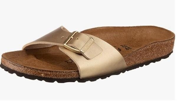 Birkenstock Madrid Narrow Fit Birko Flor Gold 1016107-42 US M 9 W 11 EU 42