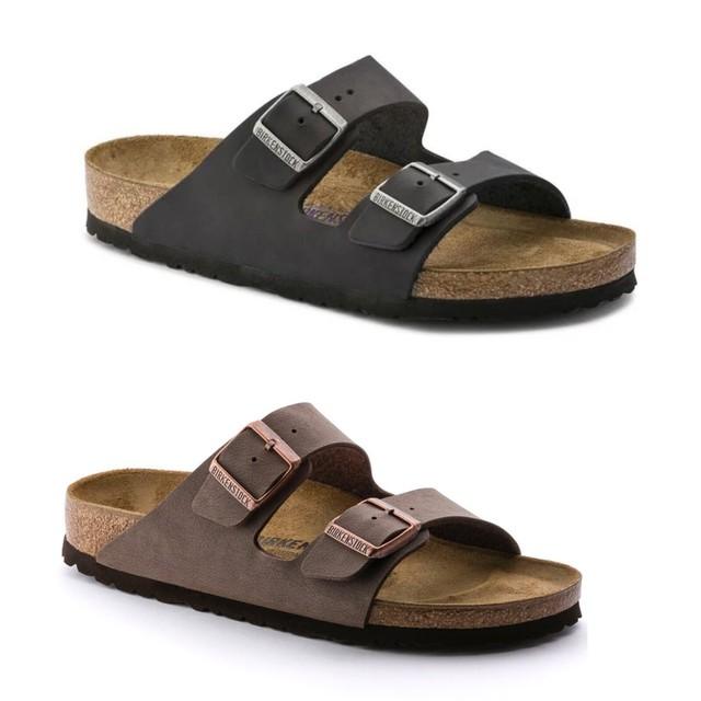 Birkenstock Arizona Sandal – Mocha/black two colors mens sz NWB