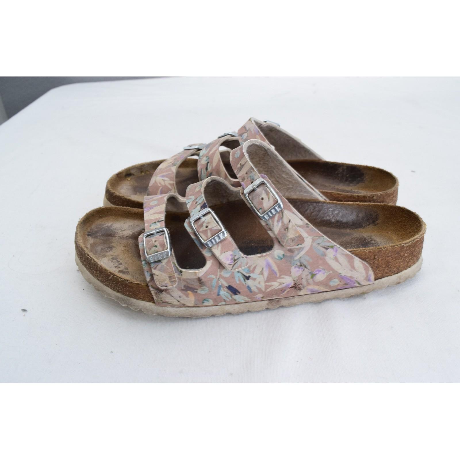 Birkenstock Florida Fresh Floral Shades Sandals 40 Women’s 9 Three Strap