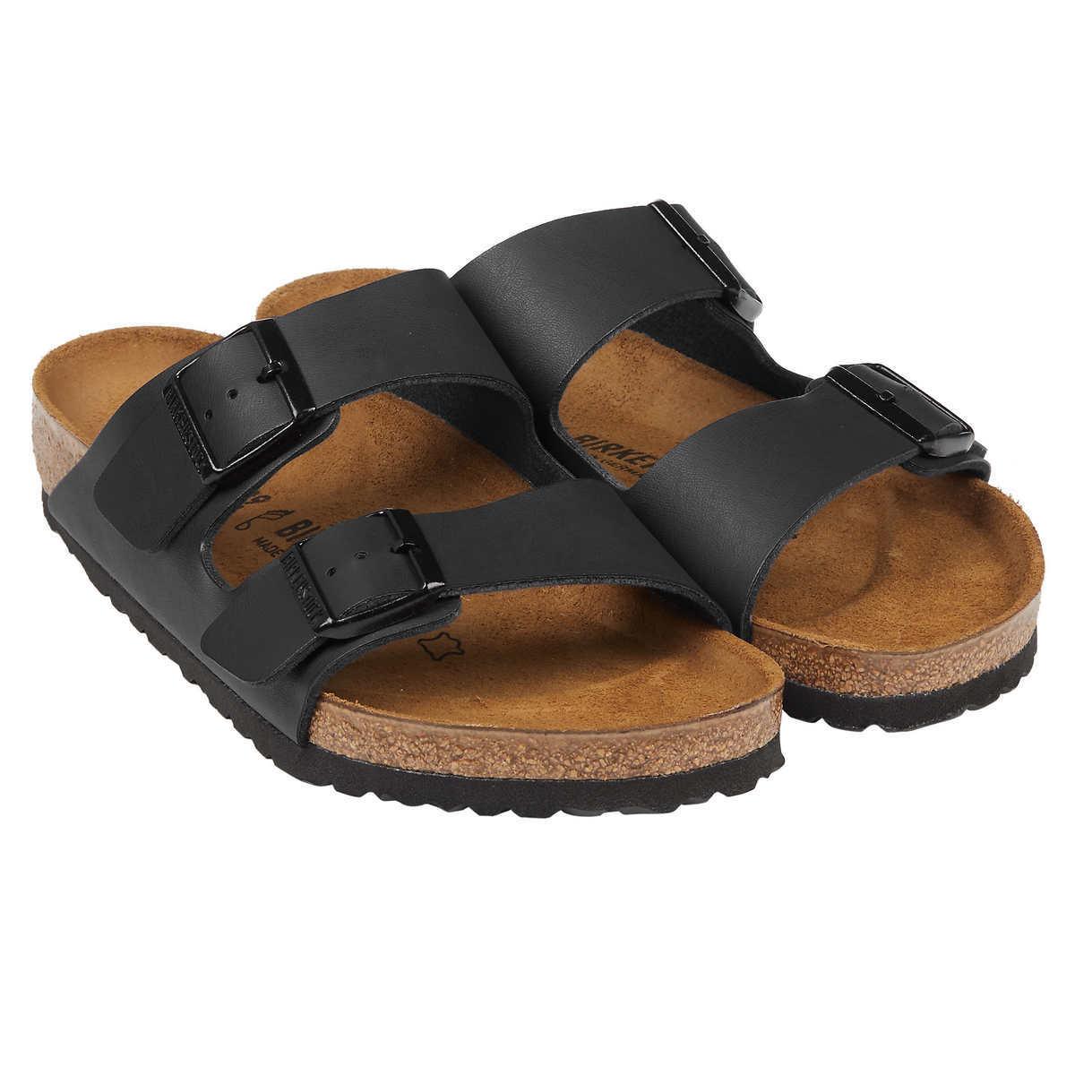 NEW Black Birkenstock Arizona Birko 2 strap Sandals Euro 37 Women’s 6 &  6.5