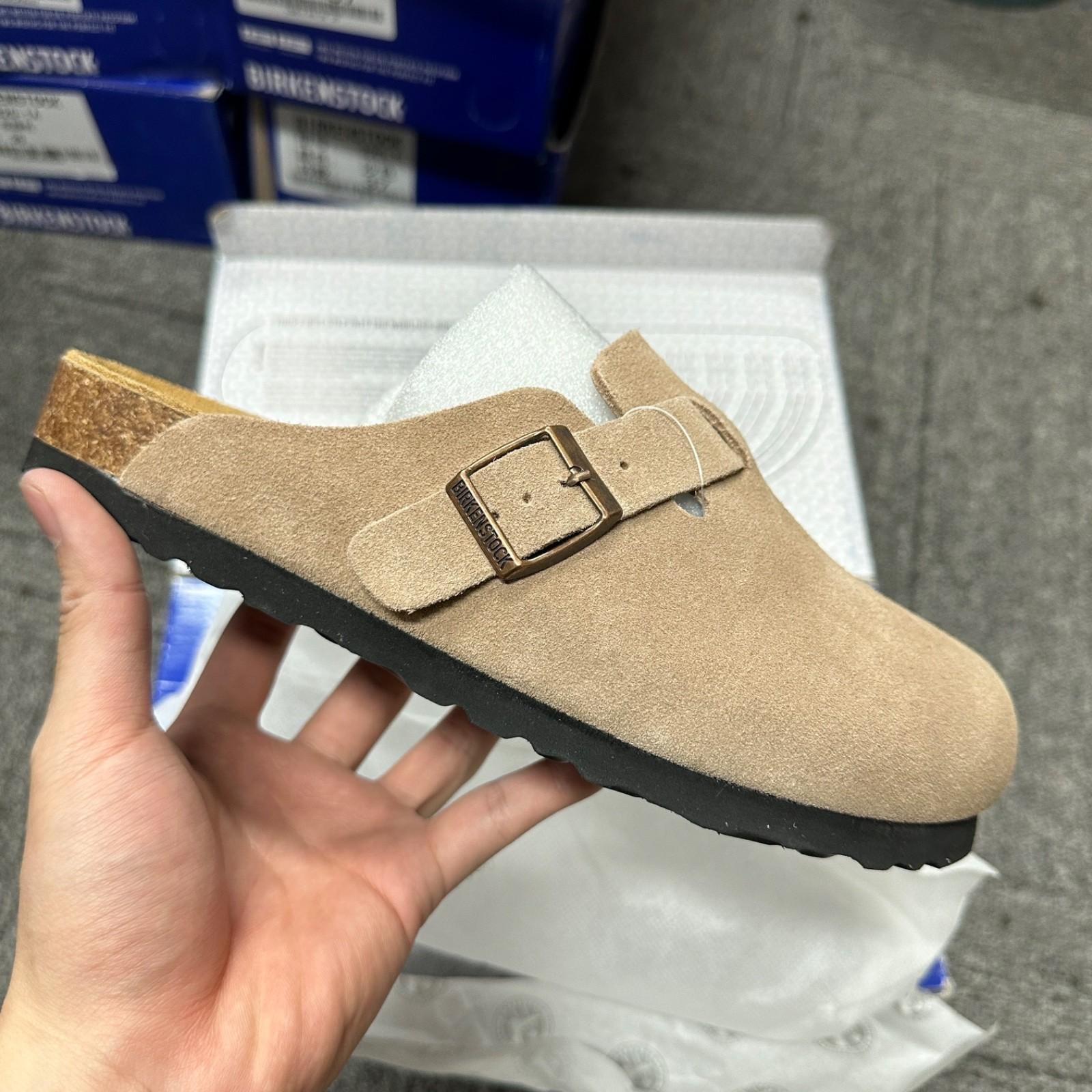 Birkenstock Boston Clogs Taupe Womens Size 4-11