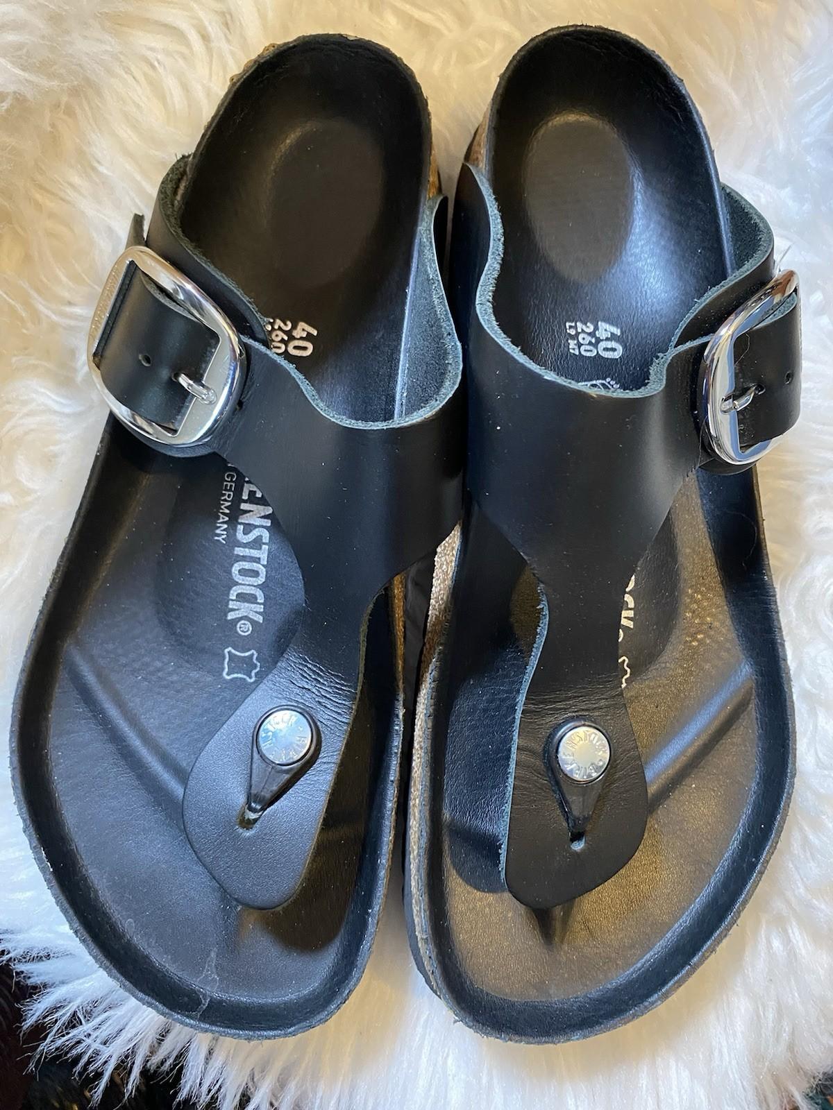 Birkenstock Gizeh Big Buckle Oiled Leather Women’s Sandal