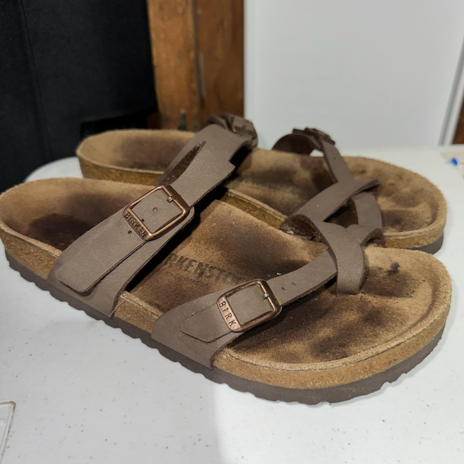Birkenstock Mayari Birko-flor Sandals Women’s Size 38 (USA 7) Brown