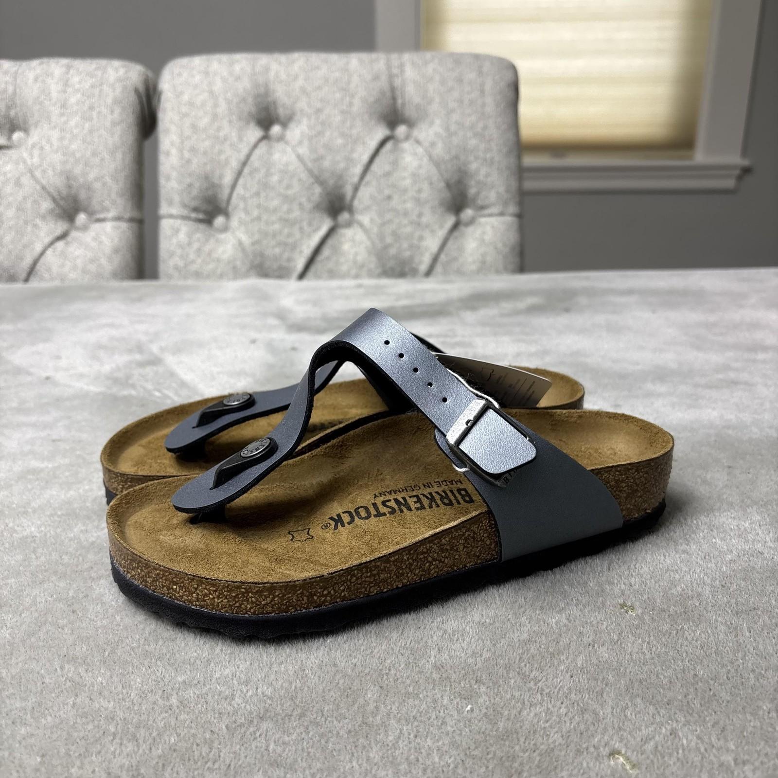 Birkenstock Gizeh BS Shoes Womens Size 4 Black Onyx Sandals Regular Fit 0843801