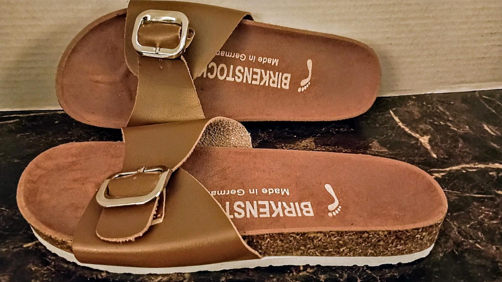 Birkenstock Unisex Brown Madrid Sandals, Sz Women 9 Men 7 Shoes