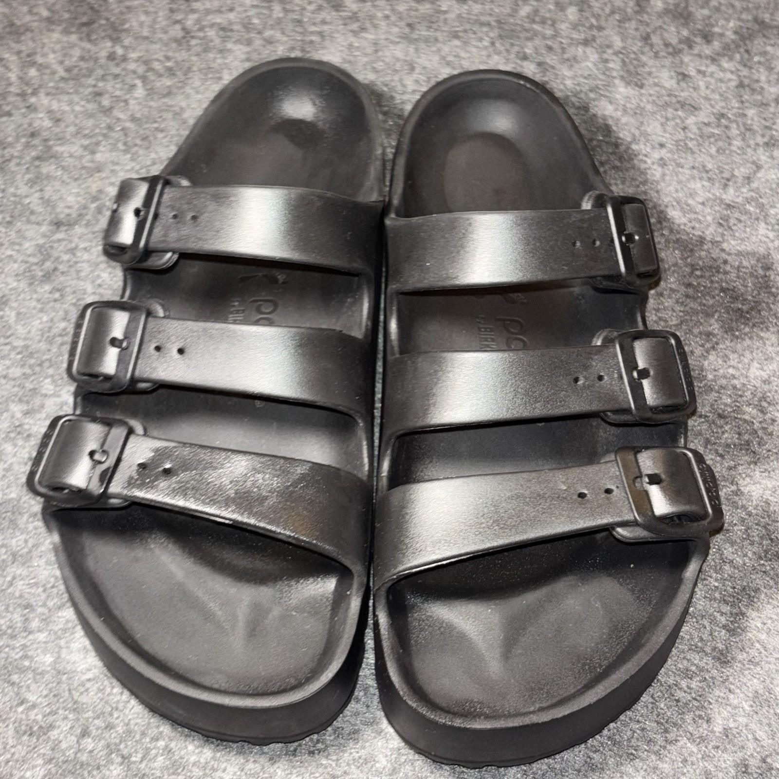 BIRKENSTOCK PAPILLIO Florida Flex Platform Slide Sandal Size 38 Black Waterproof