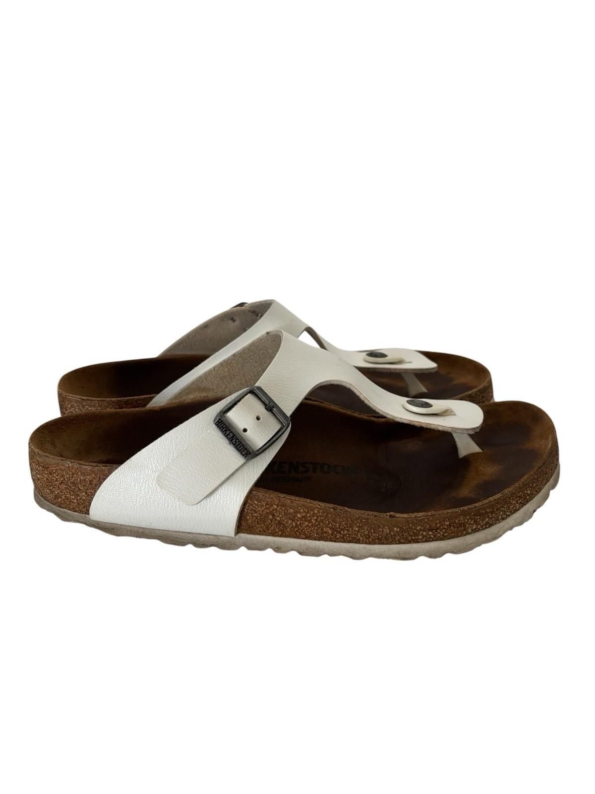Birkenstock Gizeh Women’s Size 41 (US Size 10 – 10.5) White Thong Sandals