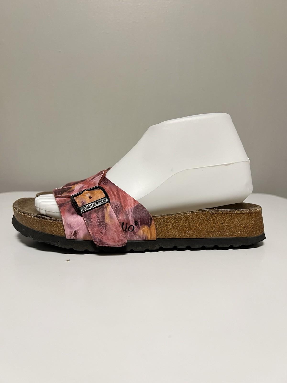 Birkenstock Papillio Paisley Floral Buckle Slide Sandals EU 37 US 6-6.5