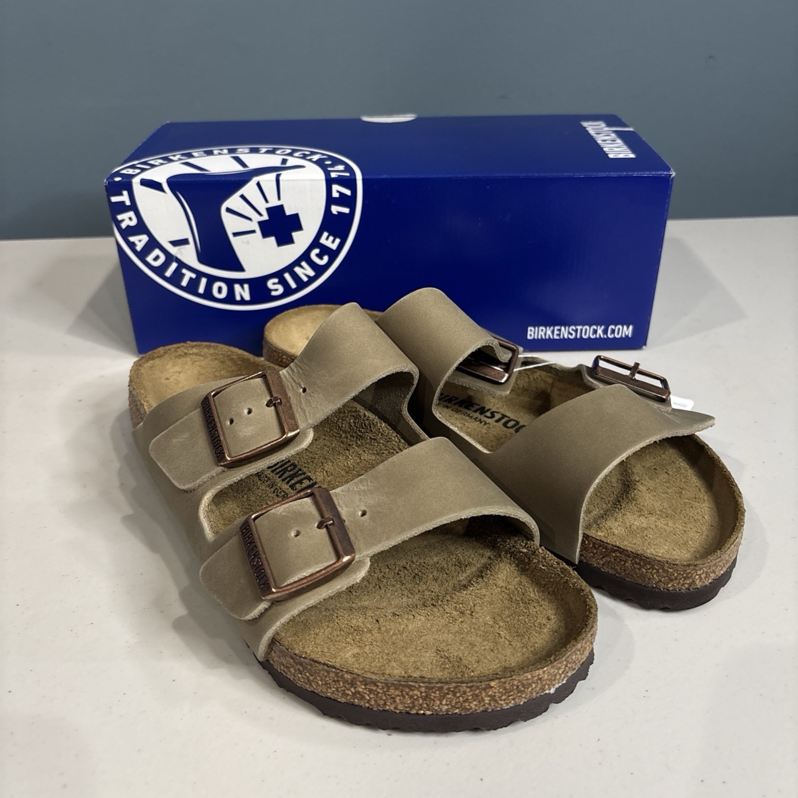 Birkenstock Arizona Tobacco Brown Regular – Size 38 W7 M5