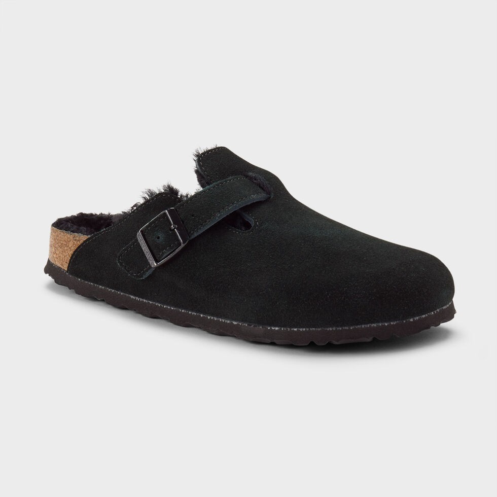 Best Seller!  Women’s Birkenstock Boston Shearling Clogs (Color:  Black)