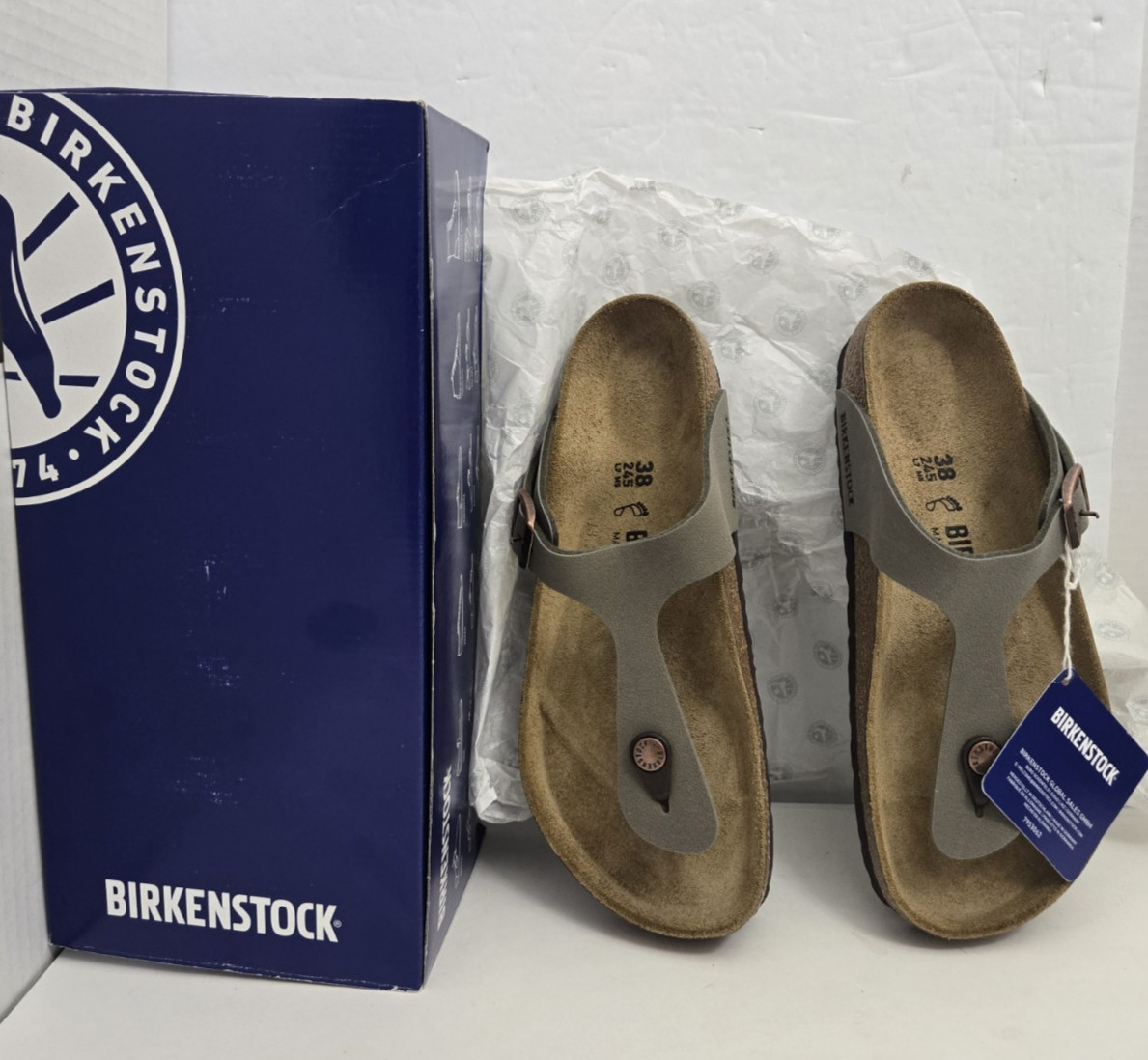 Birkenstock Gizeh BS Stone Shoes Casual Sandals Sandals Women 7 Men 5