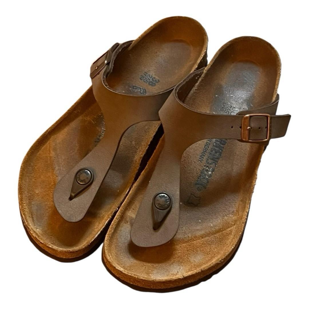 Birkenstock Gizeh Birko-Flor Thong Sandal Size 38/ 7 mocha
