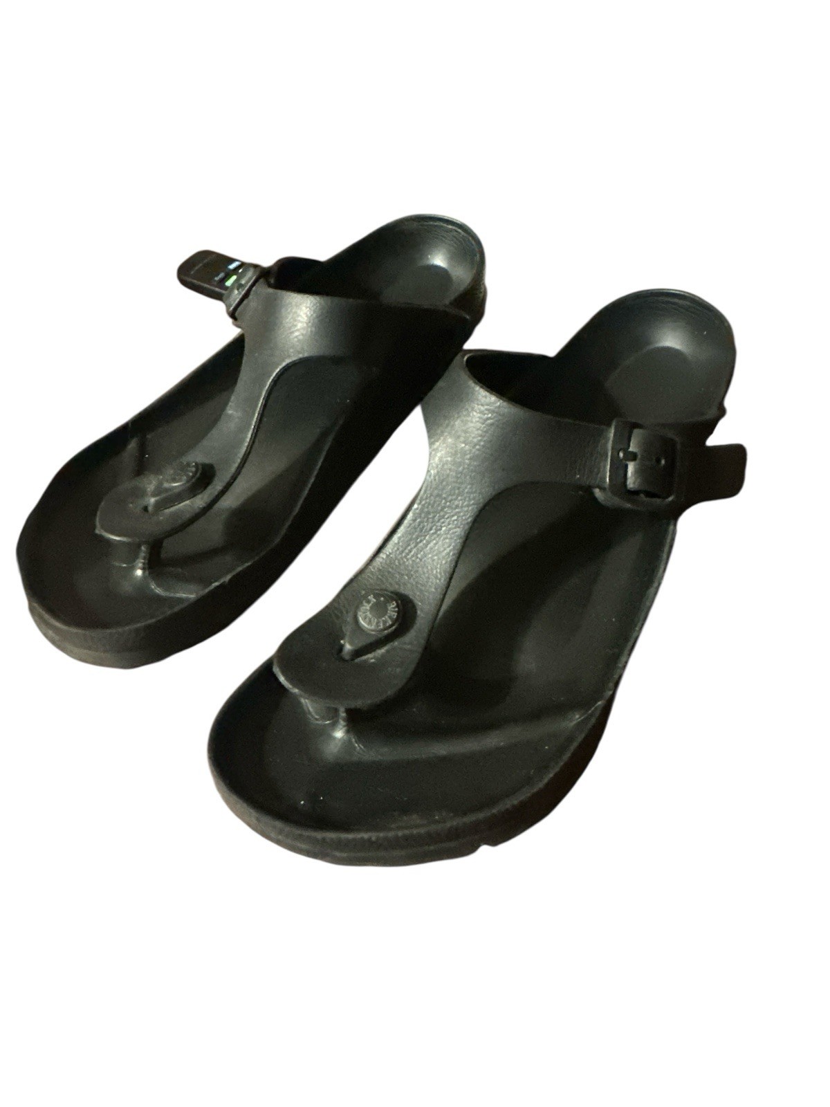 Birkenstock Gizeh EVA Black Sandals Women 8.5 Waterproof Slip On