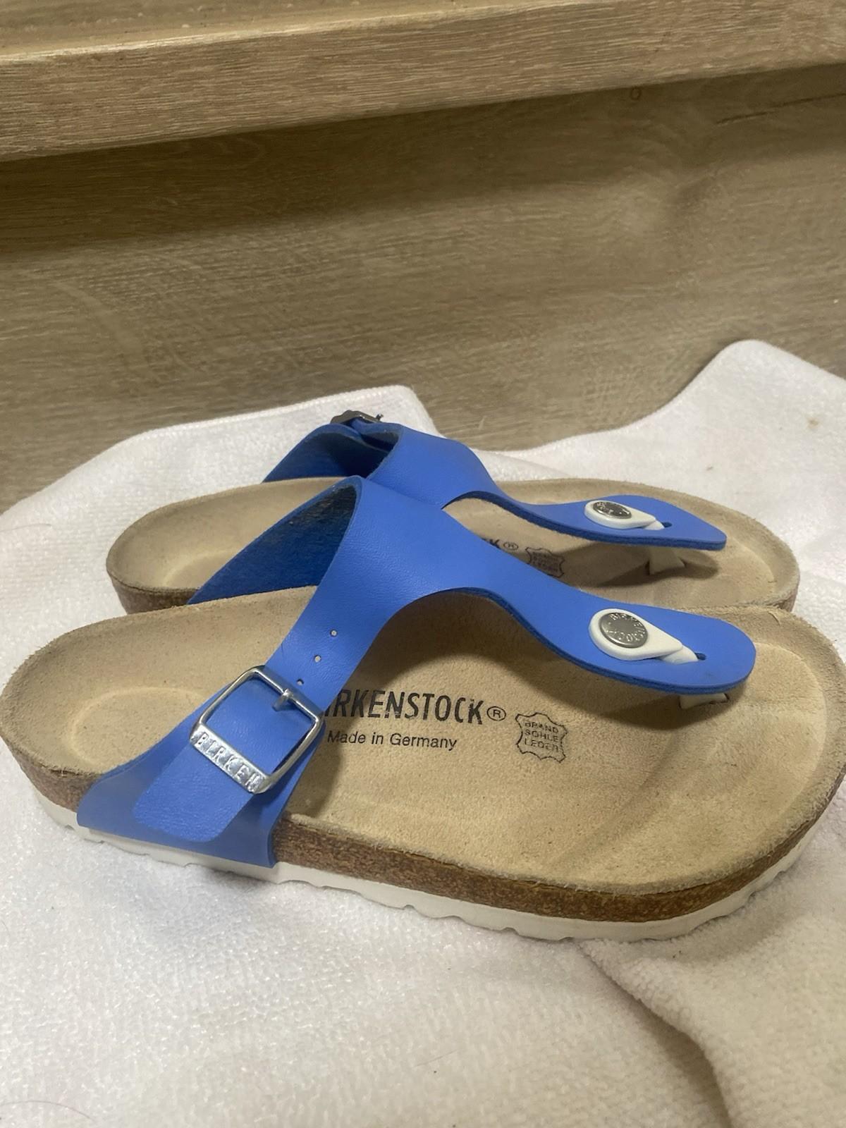 Birkenstock Gizeh Blue Sandals – Size 35 – Excellent Condition