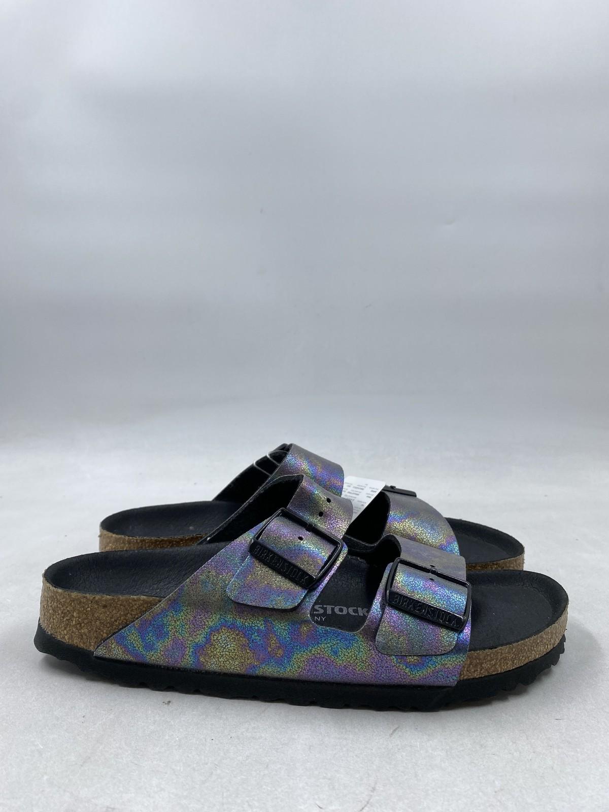 Birkenstock Arizona Multicolor Synthetic Buckle Sandal W 7