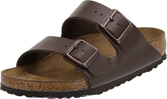 Birkenstock. Arizona Narrow Fit Birko Flor Dark Brown  EU 41 US Men 8 Women 10