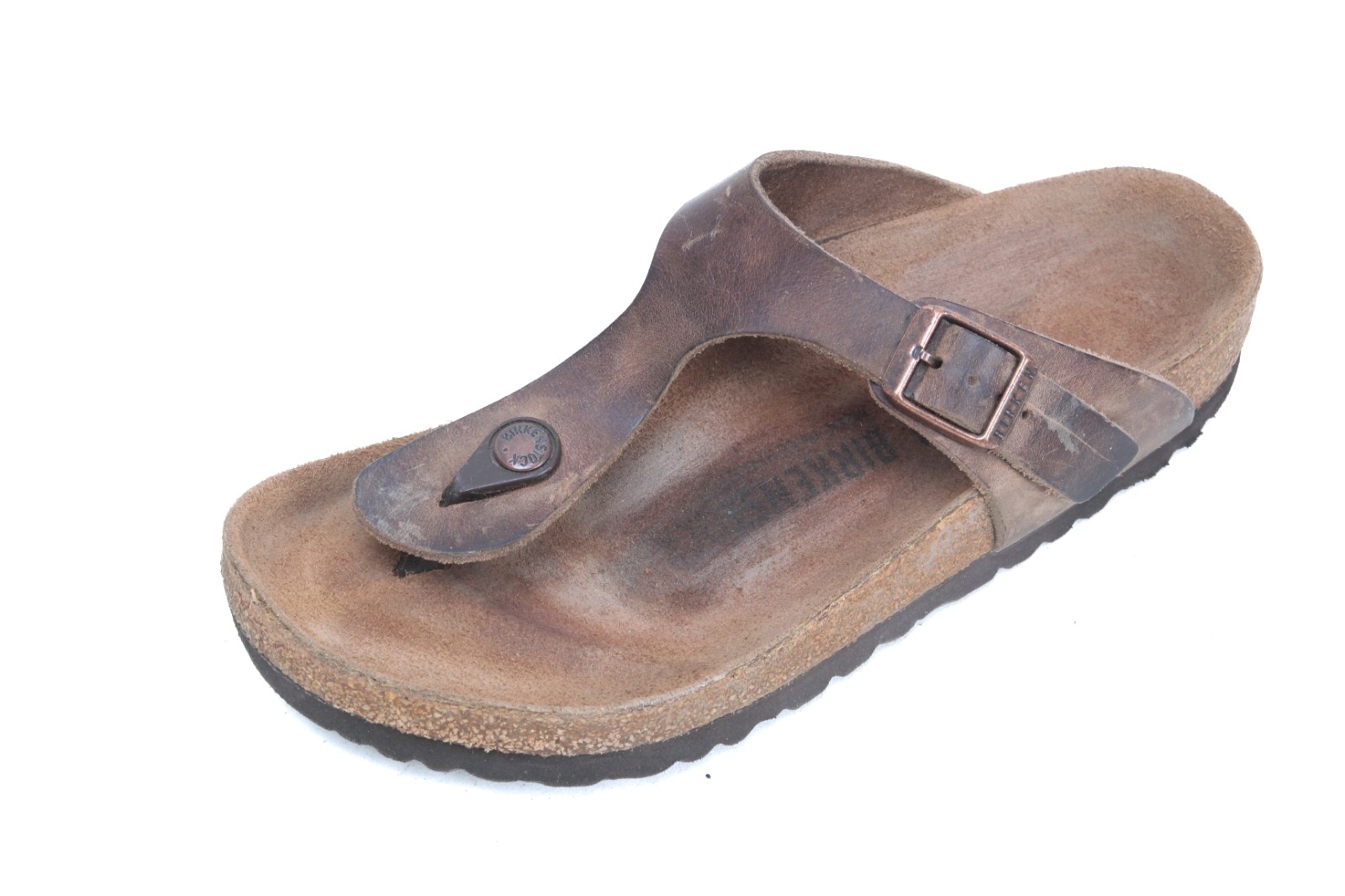 Birkenstock Gizeh Sandals Shoes LEATHER Women’s Shoes Thongs Flip Flops 37 / 6