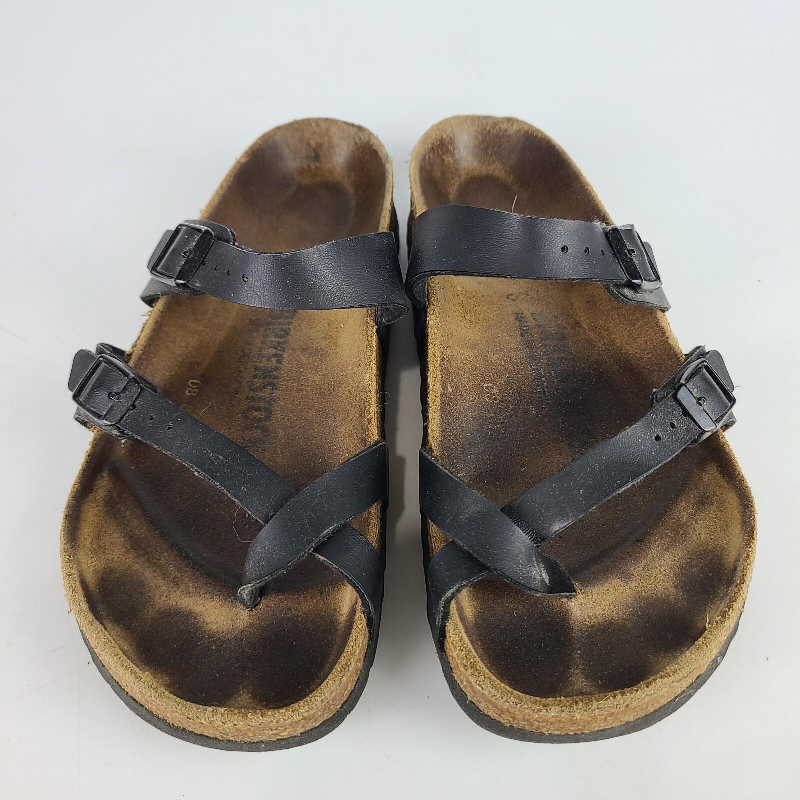 Birkenstock Mayari Womens Black Toe Loop Sandals Shoes Size: 38 / 7