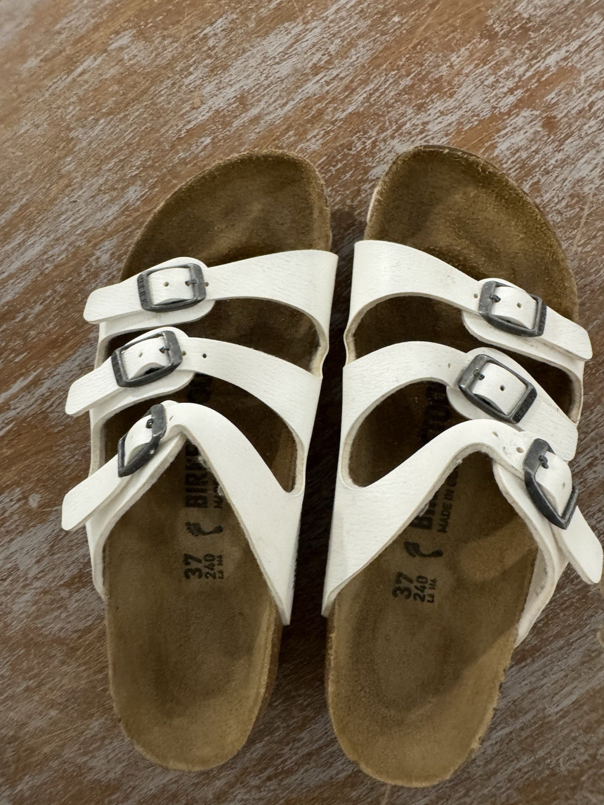 Birkenstock “Florida” White Sandals 37