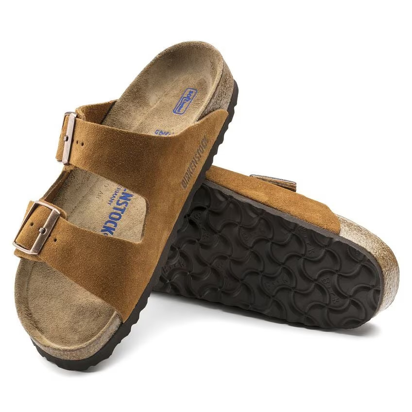Birkenstock Arizona Suede Leather Sandals – Mink 9526