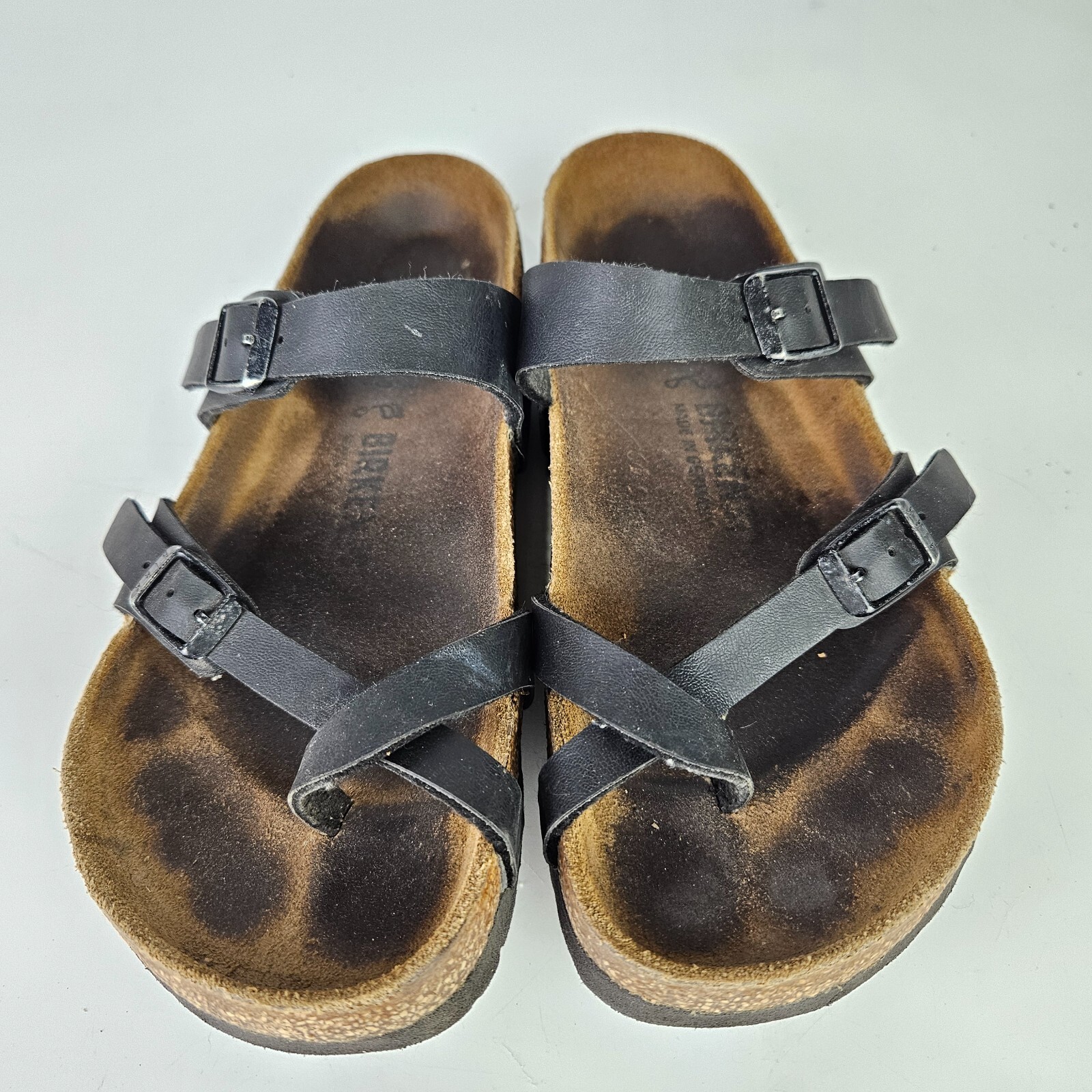 Birkenstock Mayari Womens Black Toe Loop Sandals Shoes Size: 37 / 6