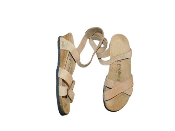 Birkenstock Papillio Size 40/ 9 N US Brown Leather Wrap Strappy Sandals NWT $139