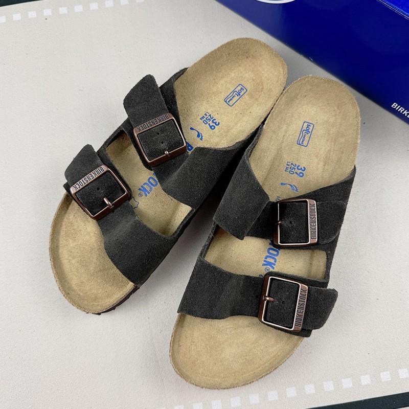 Birkenstock Arizona Mocha Suede Leather Soft Footbed Casual Unisex Sandals