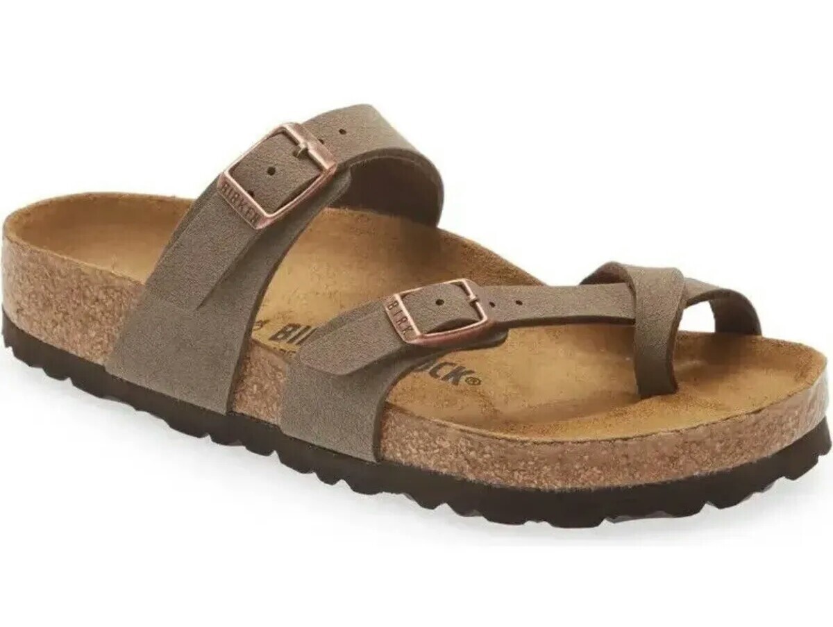 NWOT BIRKENSTOCK MAYARI BIRKO-FLOR WOMEN’S SANDALS MOCHA SIZE 39 L8M6