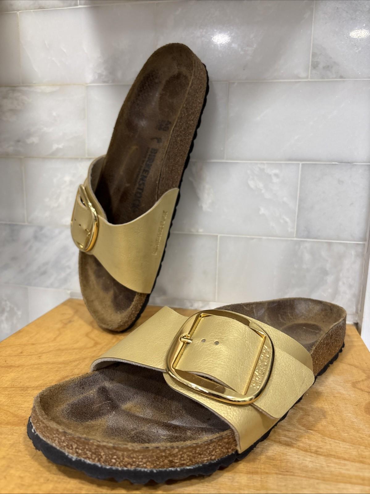 BIRKENSTOCK MADRID BIG BUCKLE BIRKO-FLOR GRACEFUL GOLD 40 L9 US Size 9/9.5