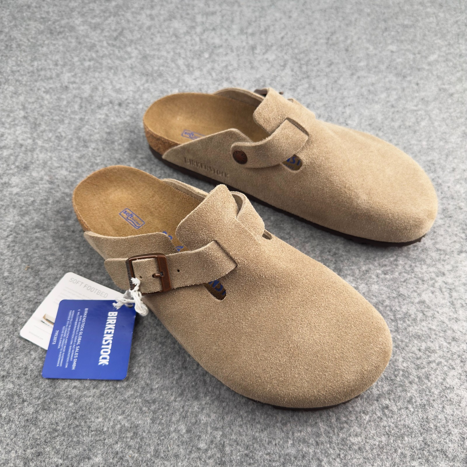 Birkenstock Boston Taupe Soft Footbed Clogs Women’s shoes Brand-new and Box