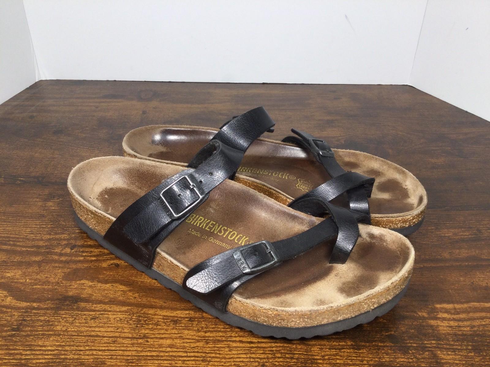 Birkenstock Mayari Sandals Women’s 8 Men’s 6 Brown Leather Made in Germany