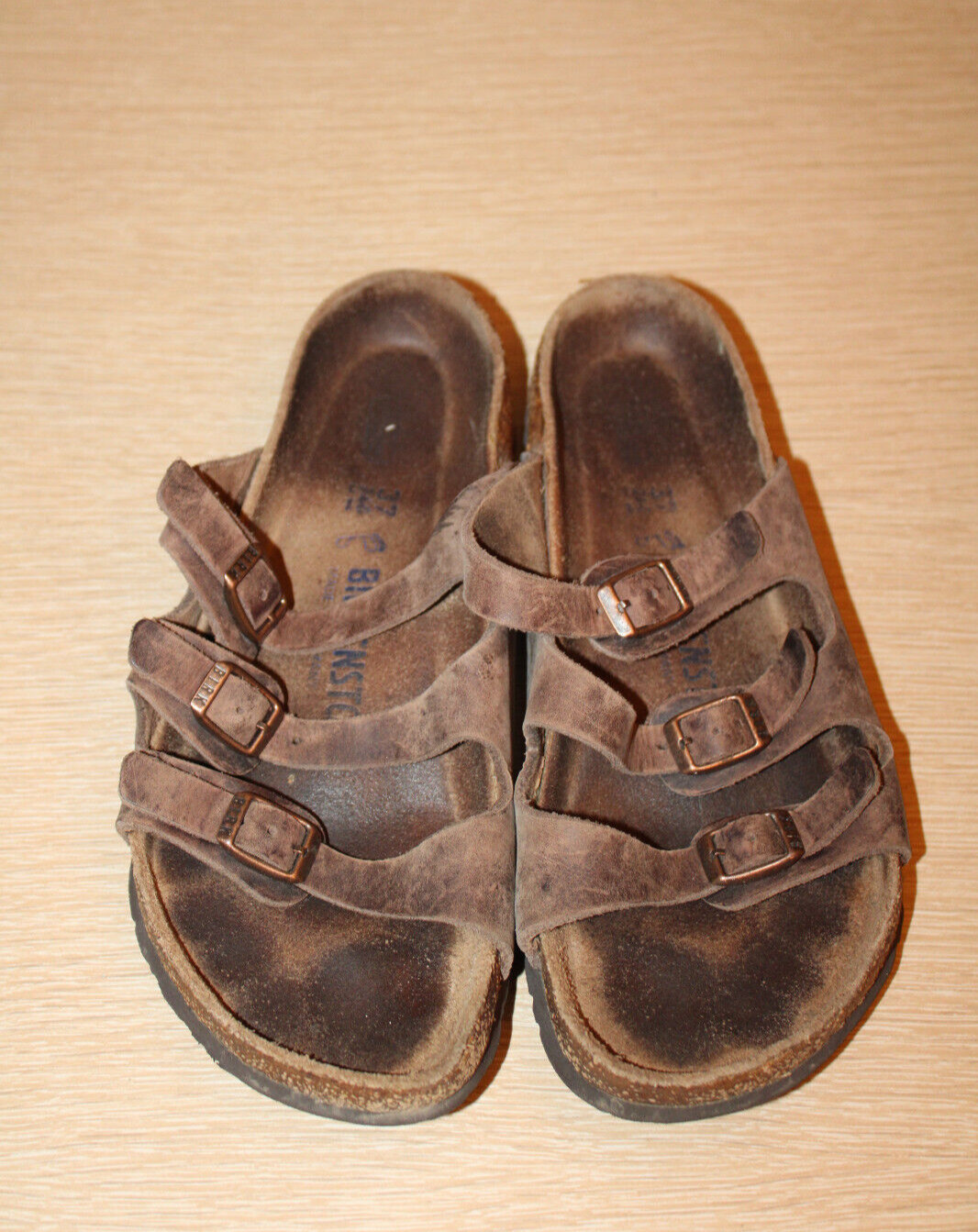 BIRKENSTOCK Florida Soft Footbed Sandals Womens EUR37 US 6 Oiled Leather