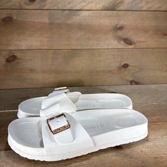 Birkenstock Madrid Eva womens size 9 shoes white slip on comfort sandals