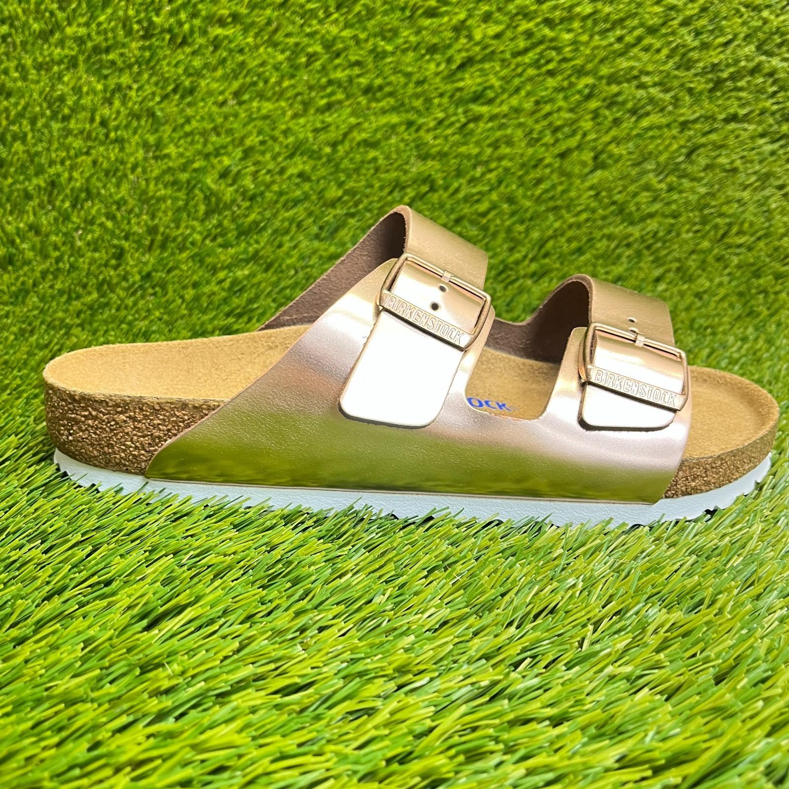 Birkenstock Arizona Birko-Flor Mens Size 8 Copper Beach Outdoor Slide Sandals