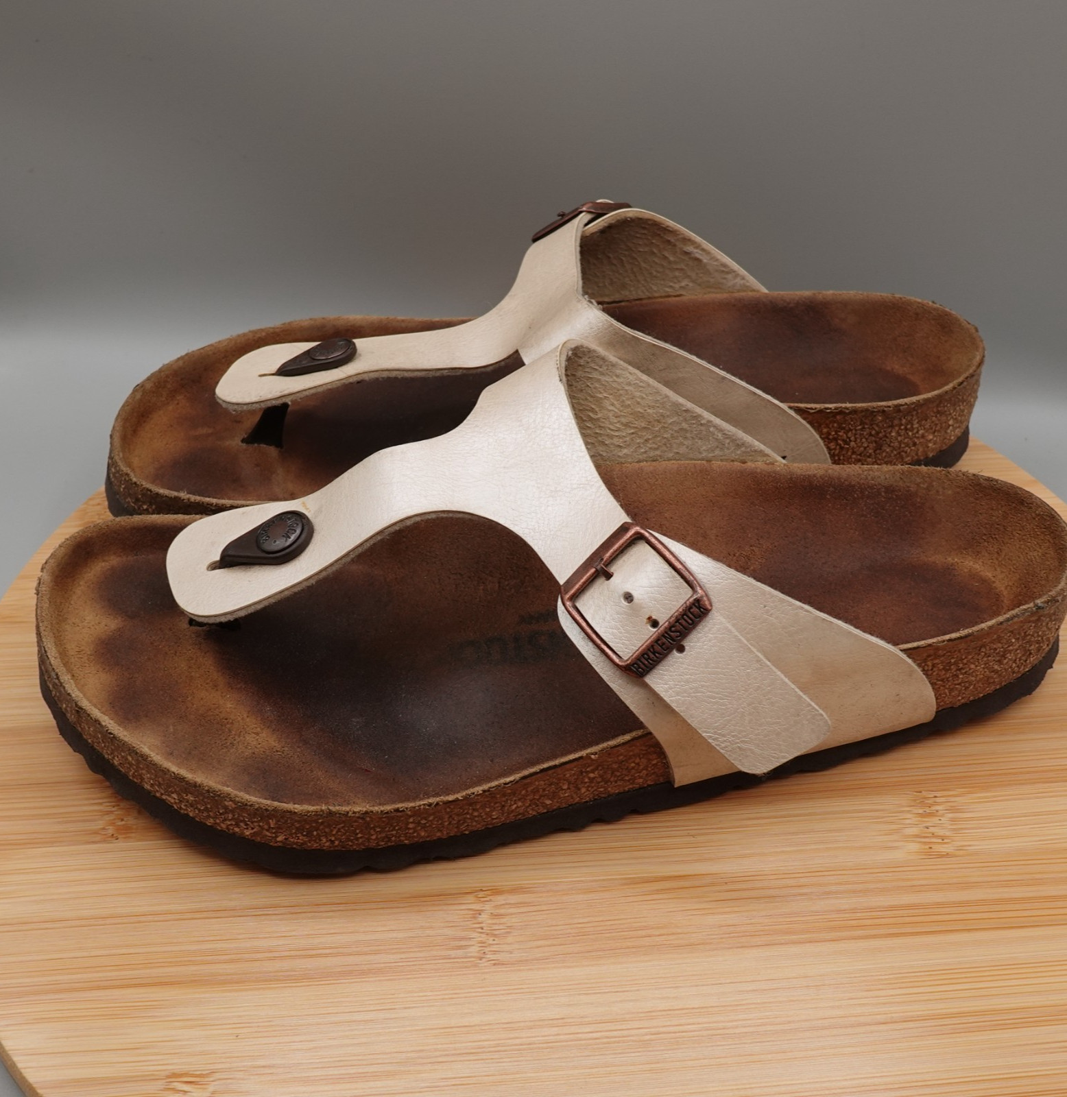 Birkenstock Gizeh Regular Fit Birko Beige US M 8 W 10 EUR 41 Cabana Vacation Fla