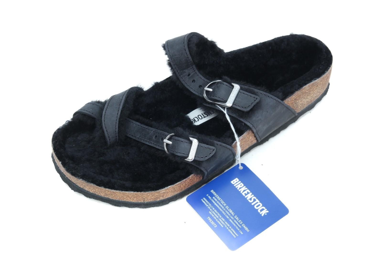 Nwt Birkenstock Mayari Shearling Sandals Shoes  38 Us 7 Reg / WIDE