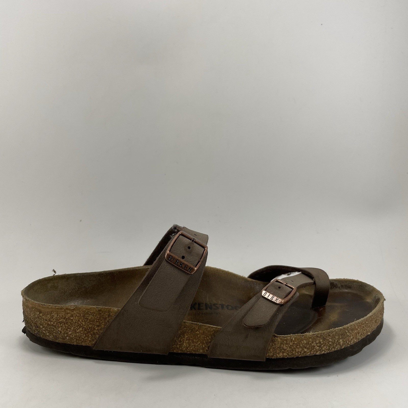 Birkenstock Mayari Slide Sandals Womens Size 41 US 10-10.5 Birkibuc Toe Loop