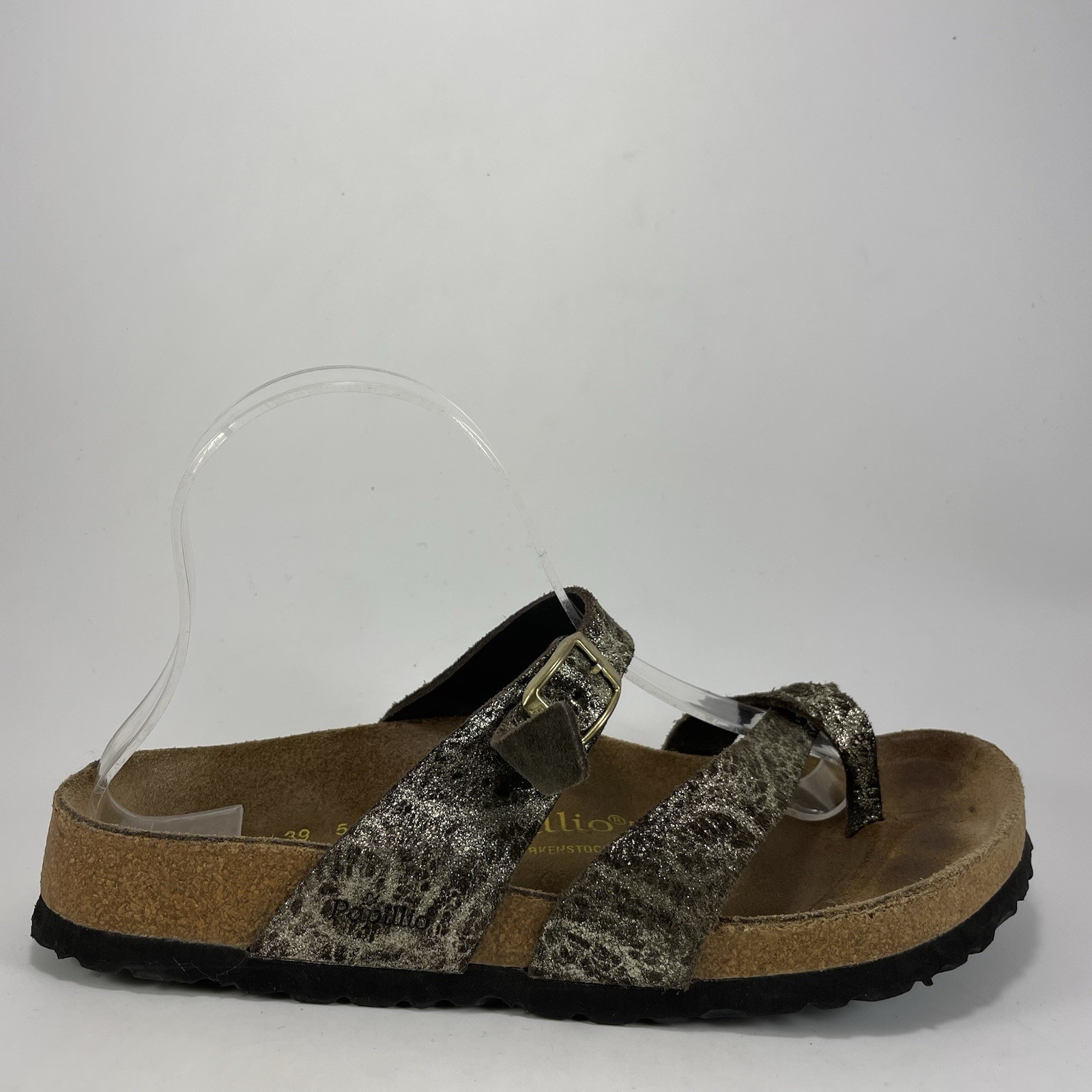 Birkenstock Papillio Mayari Toe Loop Sandals Womens Size 39, 8-8.5 Shimmer